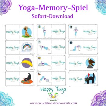 Dieses Yoga-Memory-Spiel ist eine wunderbare Möglichkeit, Kindern Yoga näherzubringen – und dabei gleichzeitig Konzentration, Kreativität und eine Verbindung zur Natur zu fördern.